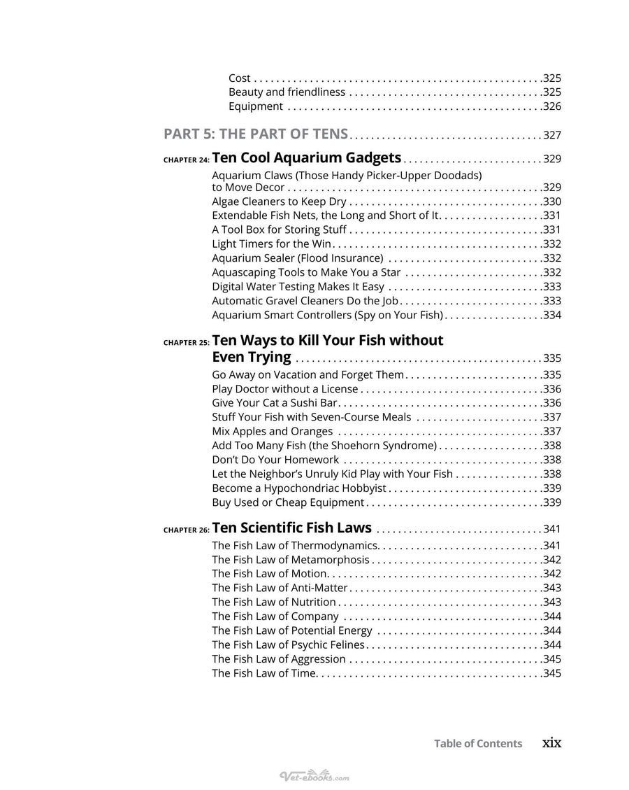 Preview page of Freshwater Aquariums for Dummies 3rd Pdf