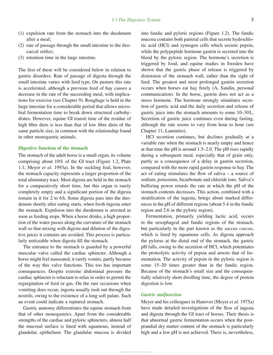 Preview page of Equine Nutrition and Feeding 4th Edition