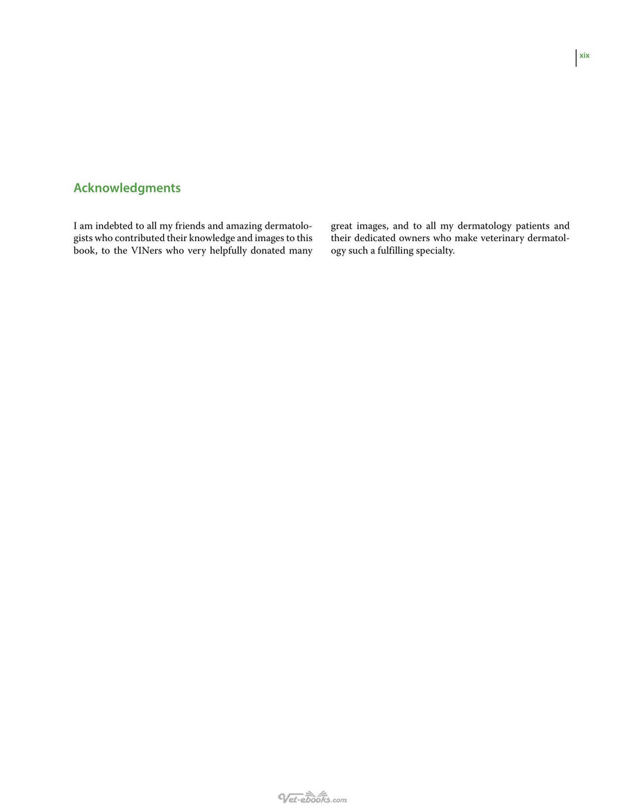 Preview page of Clinical Atlas of Canine and Feline Dermatology