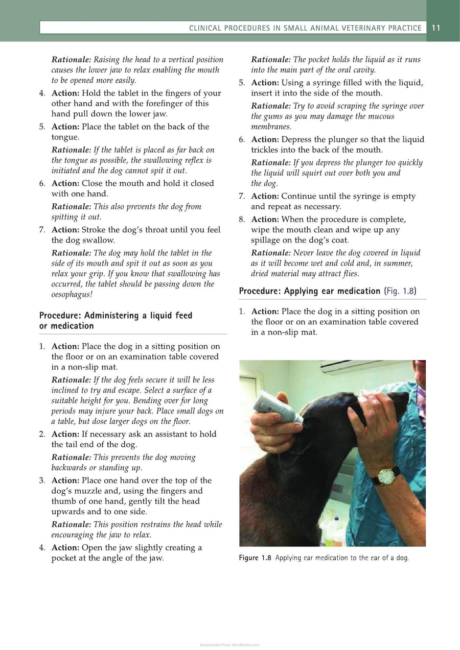 Preview page of Aspinall Clinical Procedures in Small Animal Veterinary Practice