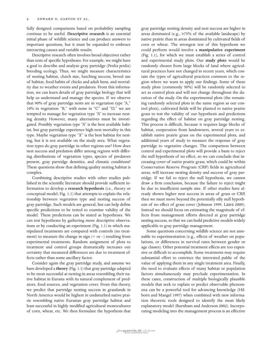 Preview page of The Wildlife Techniques Manual 2 Volume Set