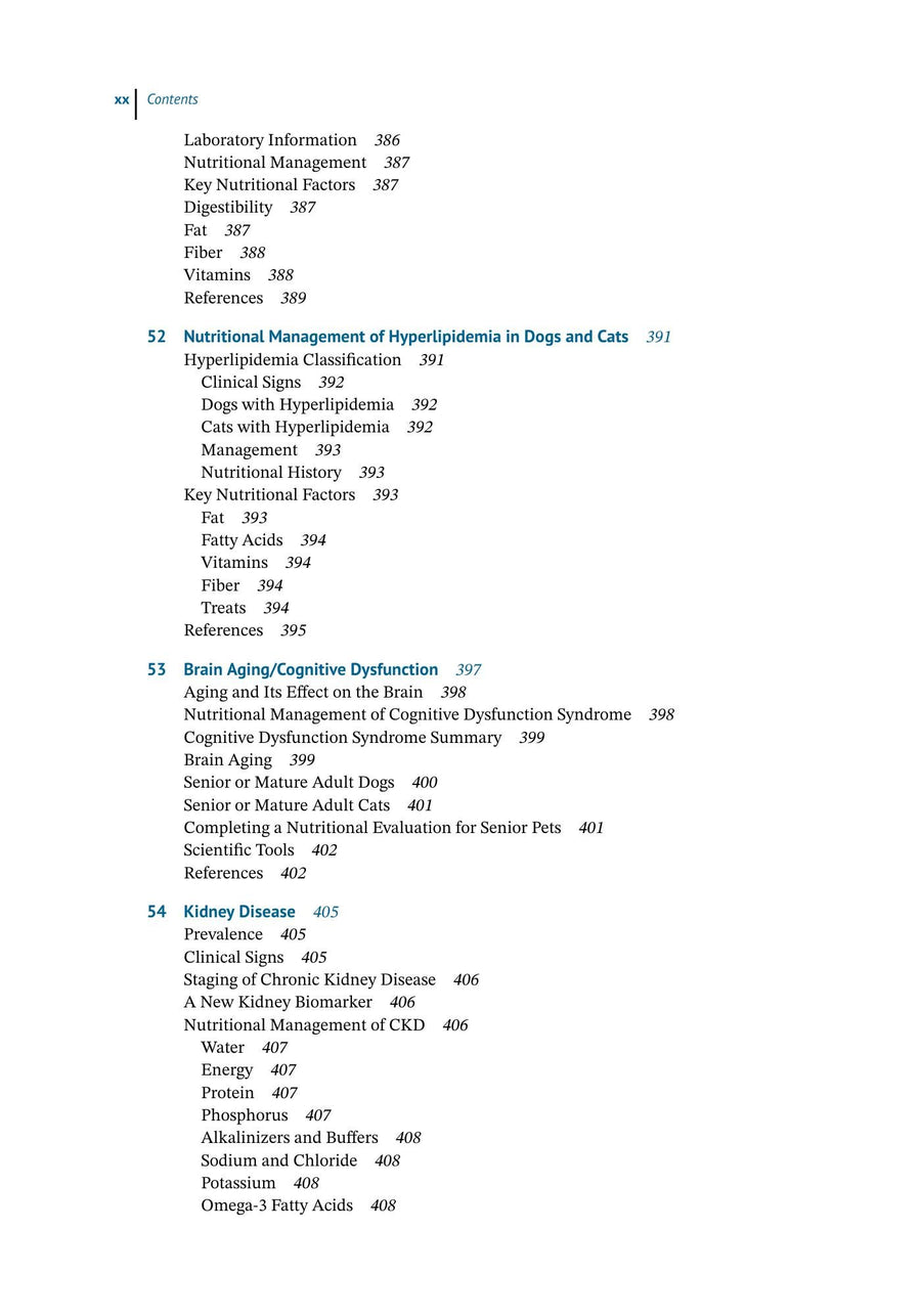 Preview page of Nutrition and Disease Management for Veterinary Technicians and Nurses