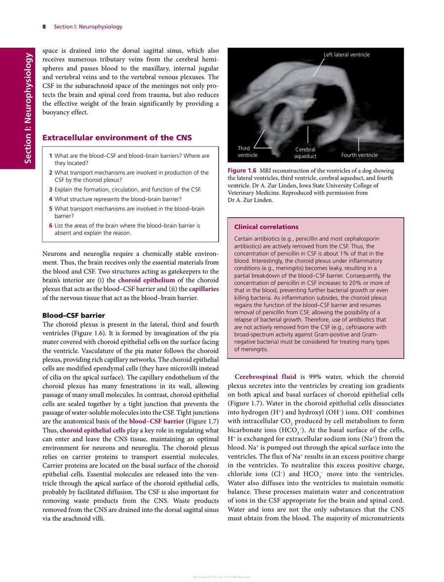 Preview page of Dukes Physiology of Domestic Animals 13th Edition