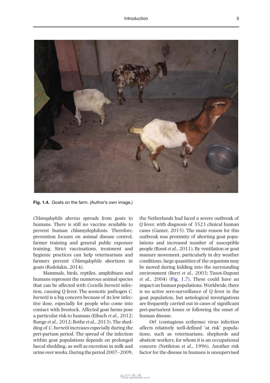Preview page of The Handbook of Zoonotic Diseases of Goats