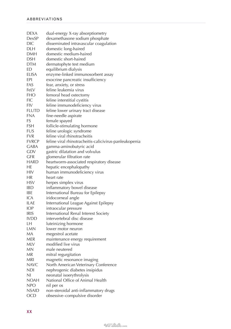 Preview page of The Veterinary Workbook of Small Animal Clinical Cases