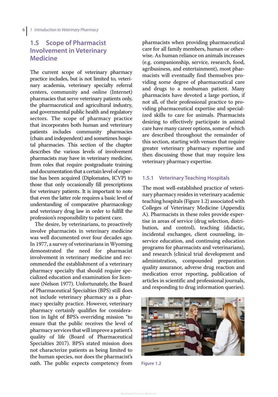 Preview page of Pharmacotherapeutics for Veterinary Dispensing
