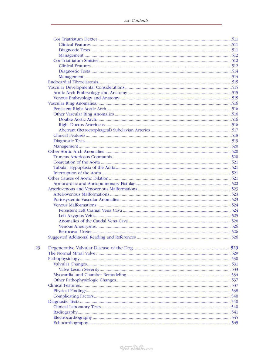 Preview page of Cardiovascular Disease in Companion Animals Dog Cat and Horses 2nd Edition