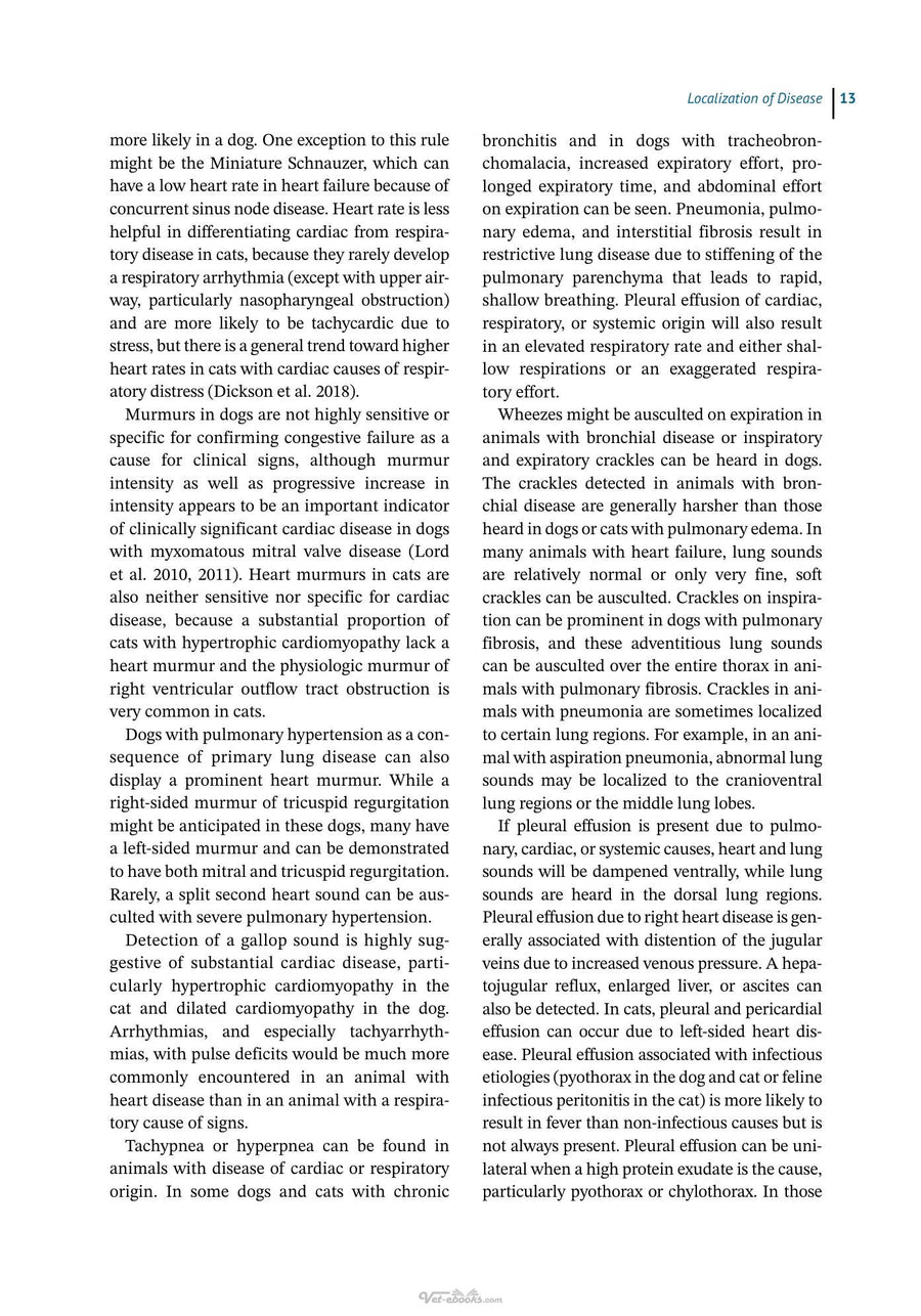 Preview page of Canine and Feline Respiratory Medicine 3rd Edition