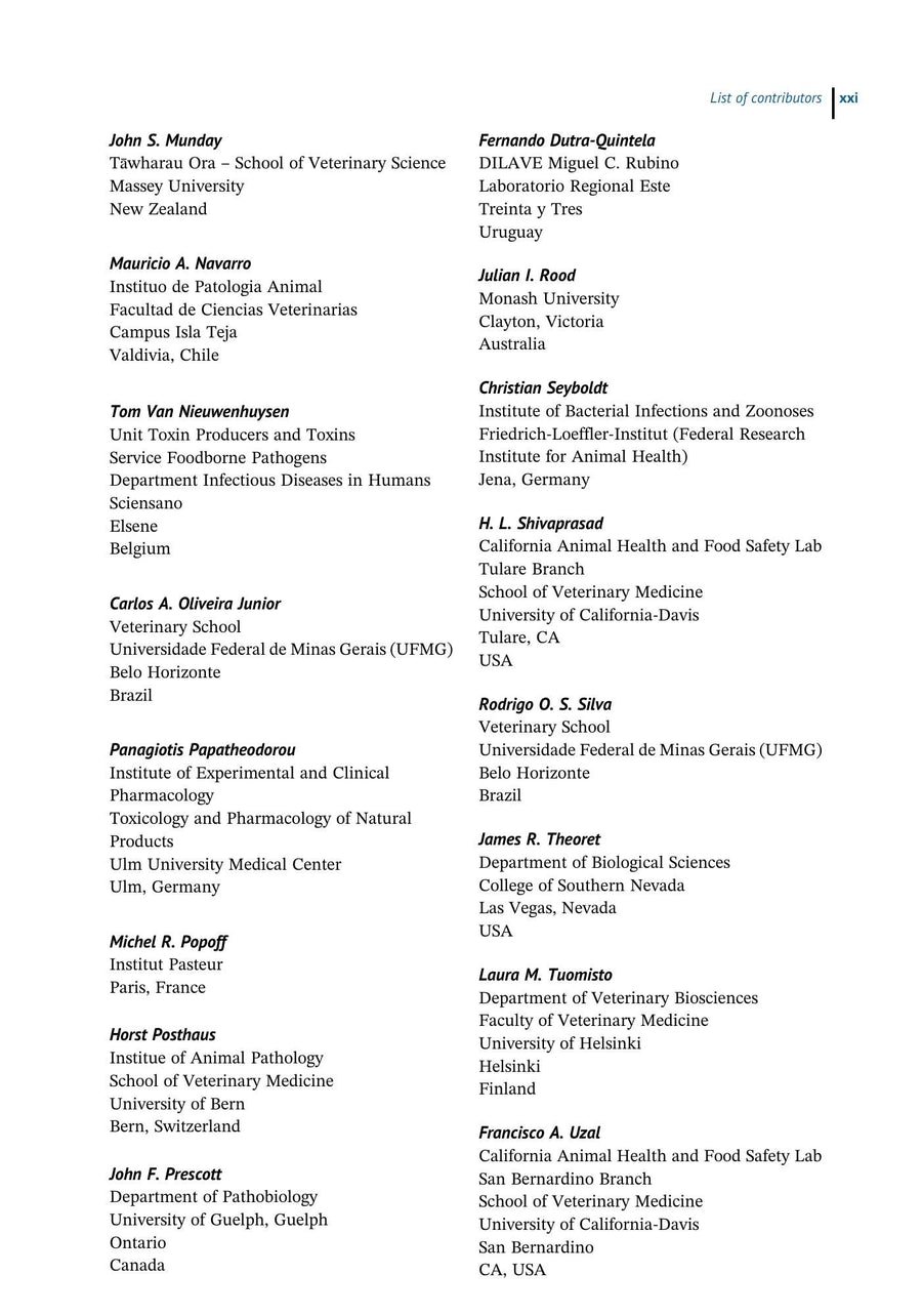 Preview page of Clostridial Diseases of Animals 2nd Edition