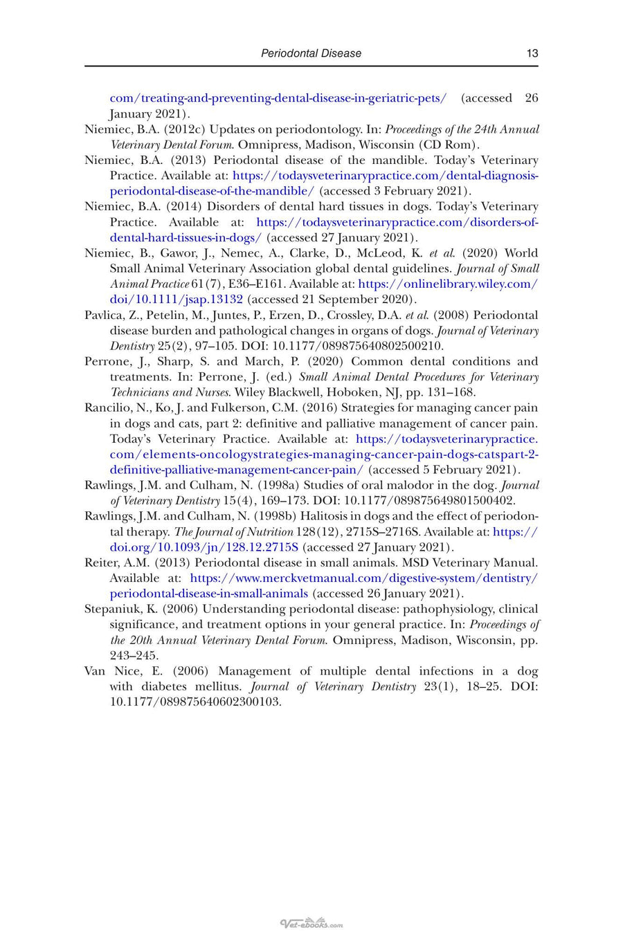 Preview page of An Introduction to Pet Dental Care for Veterinary Nurses and Technicians