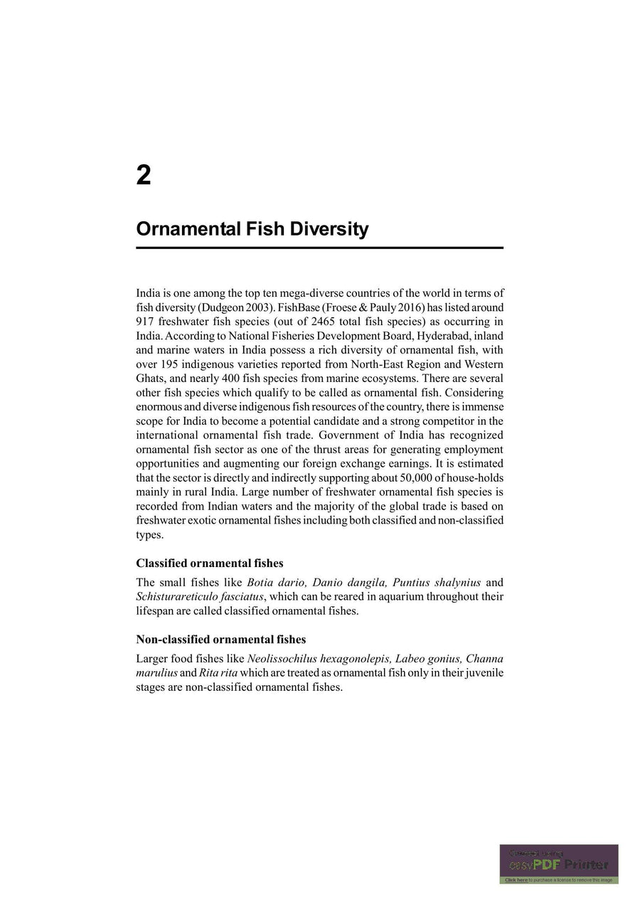 Preview page of Breeding and Culture of Freshwater Ornamental Fish