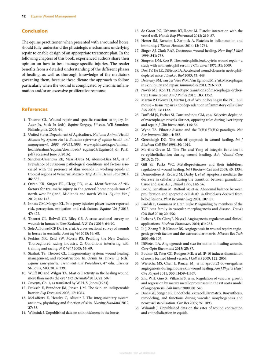 Preview page of Equine Wound Management 3rd Edition