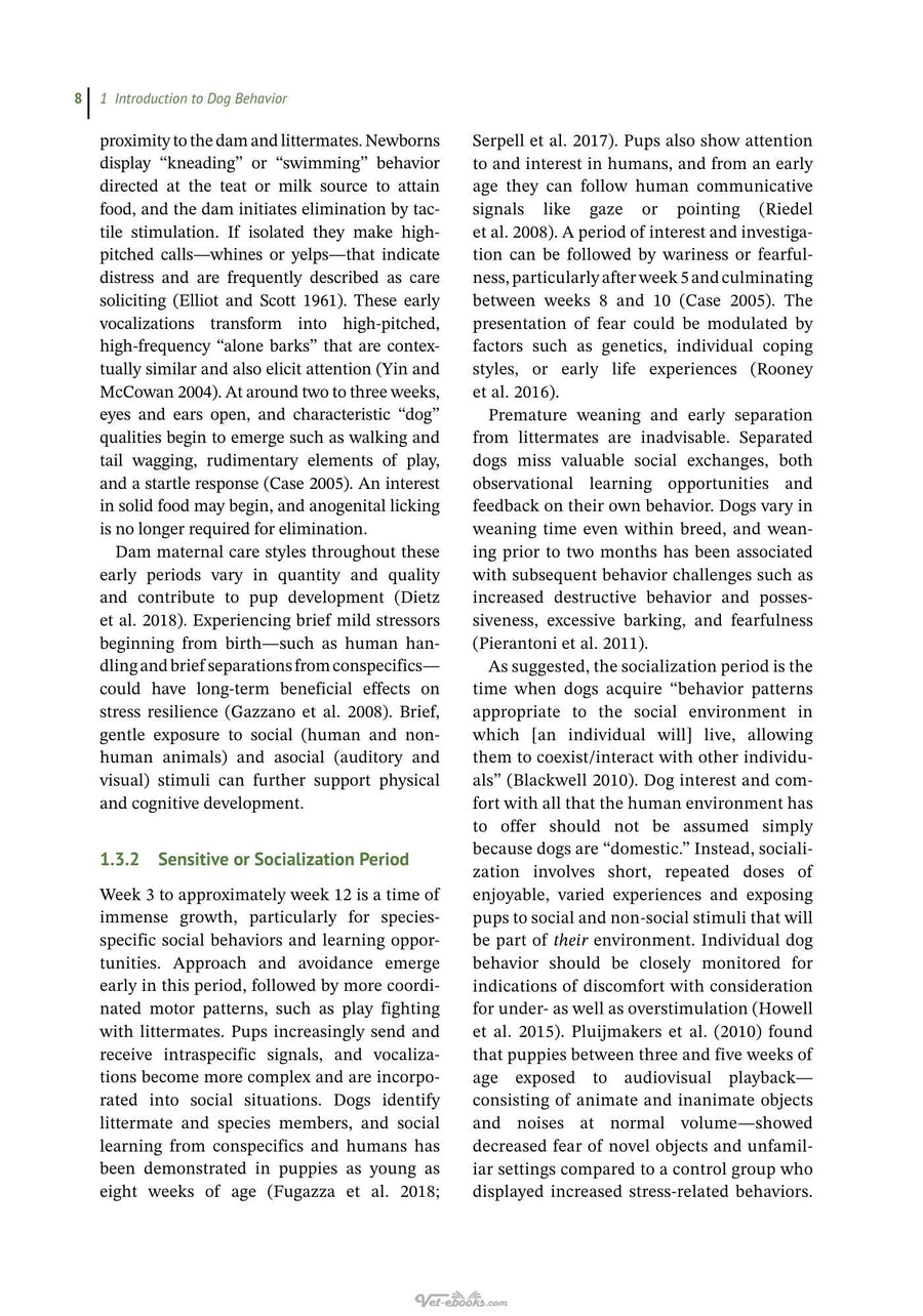 Preview page of Animal Behavior for Shelter Veterinarians and Staff 2nd Edition