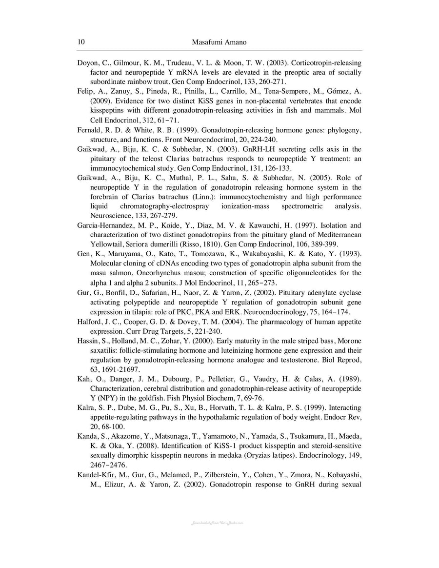 Preview page of Sexual Plasticity and Gametogenesis in Fishes