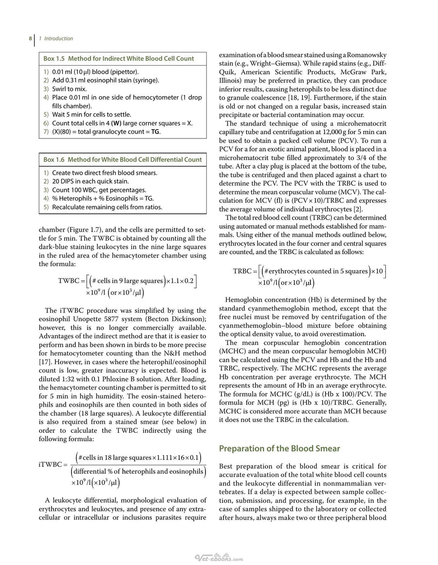 Preview page of Exotic Animal Laboratory Diagnosis