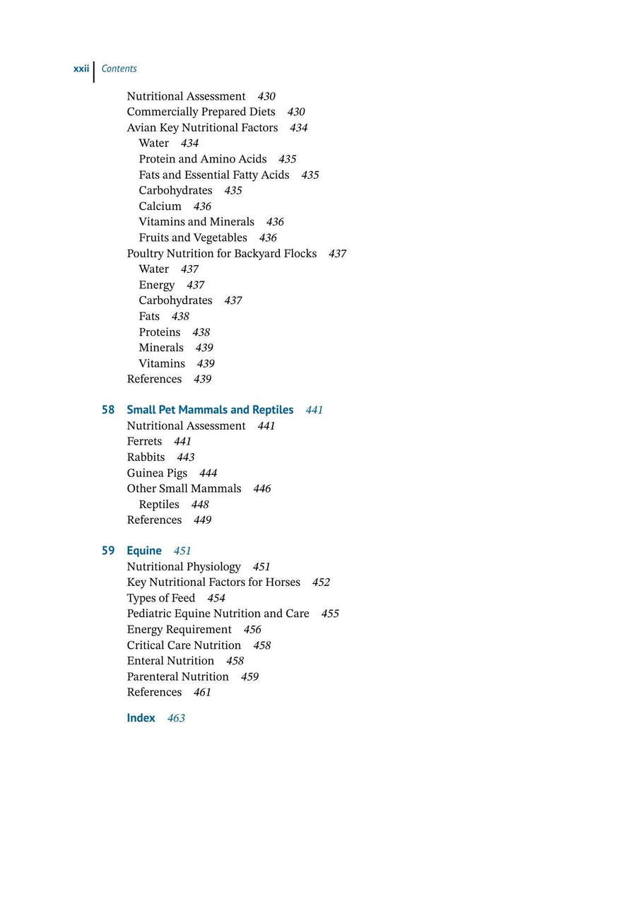 Preview page of Nutrition and Disease Management for Veterinary Technicians and Nurses