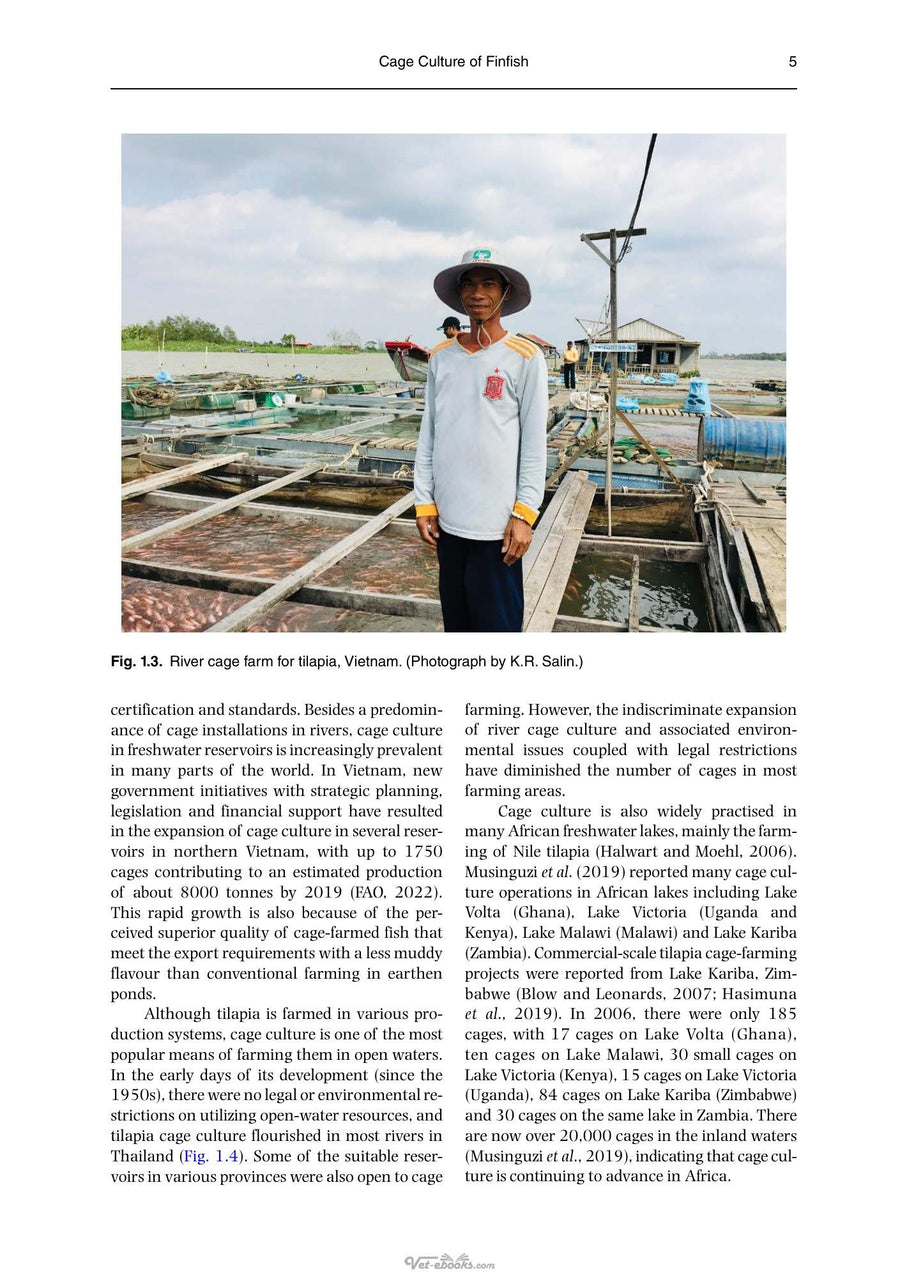 Preview page of Climate Change on Diseases and Disorders of Finfish in Cage Culture 3rd Edition