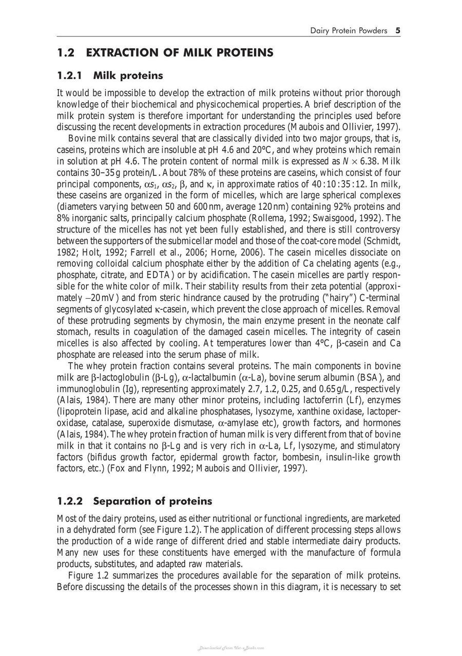 Preview page of Advances in Dairy Ingredients