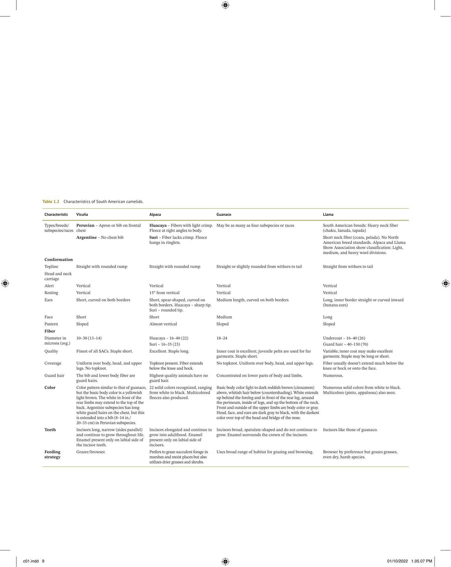 Preview page of Medicine and Surgery of Camelids 4th Edition