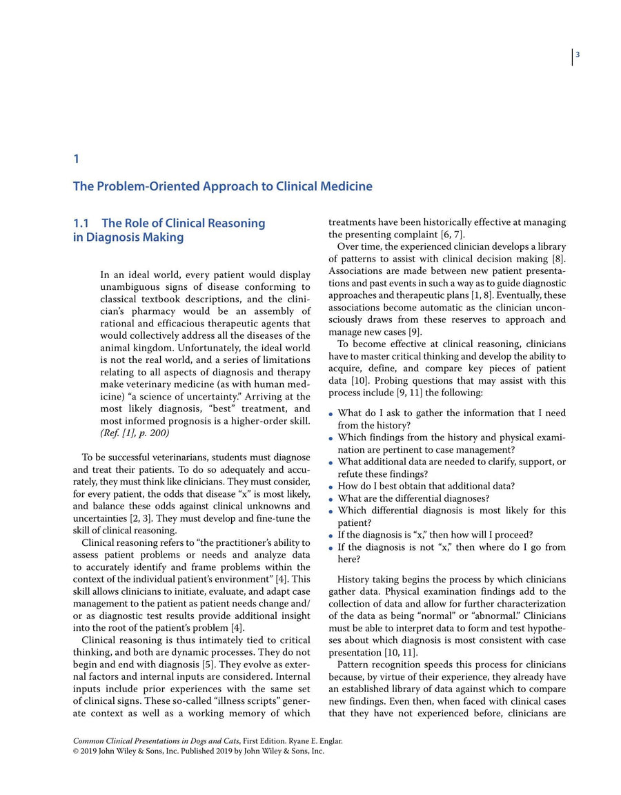 Preview page of Common Clinical Presentations in Dogs and Cats