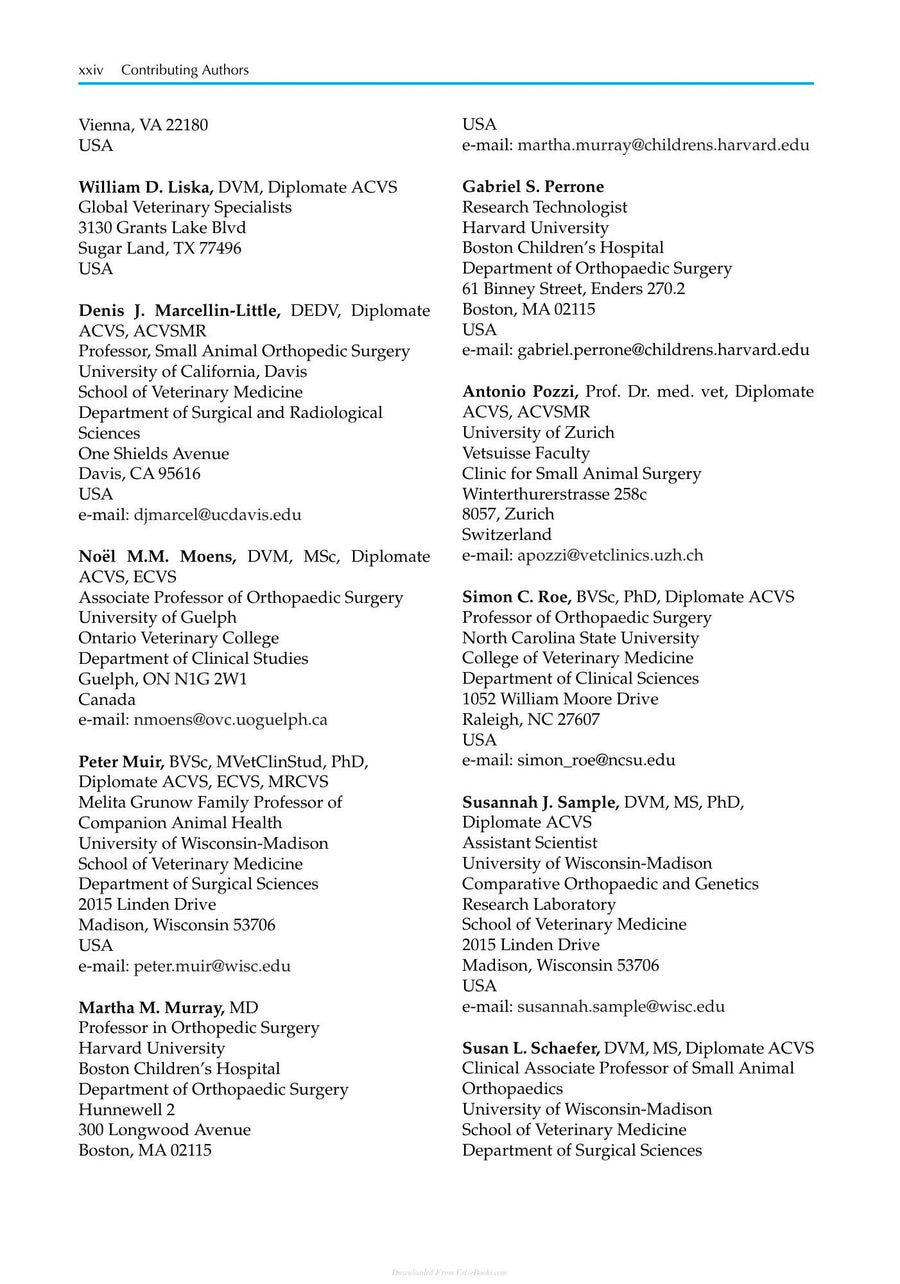 Preview page of Advances in the Canine Cranial Cruciate Ligament