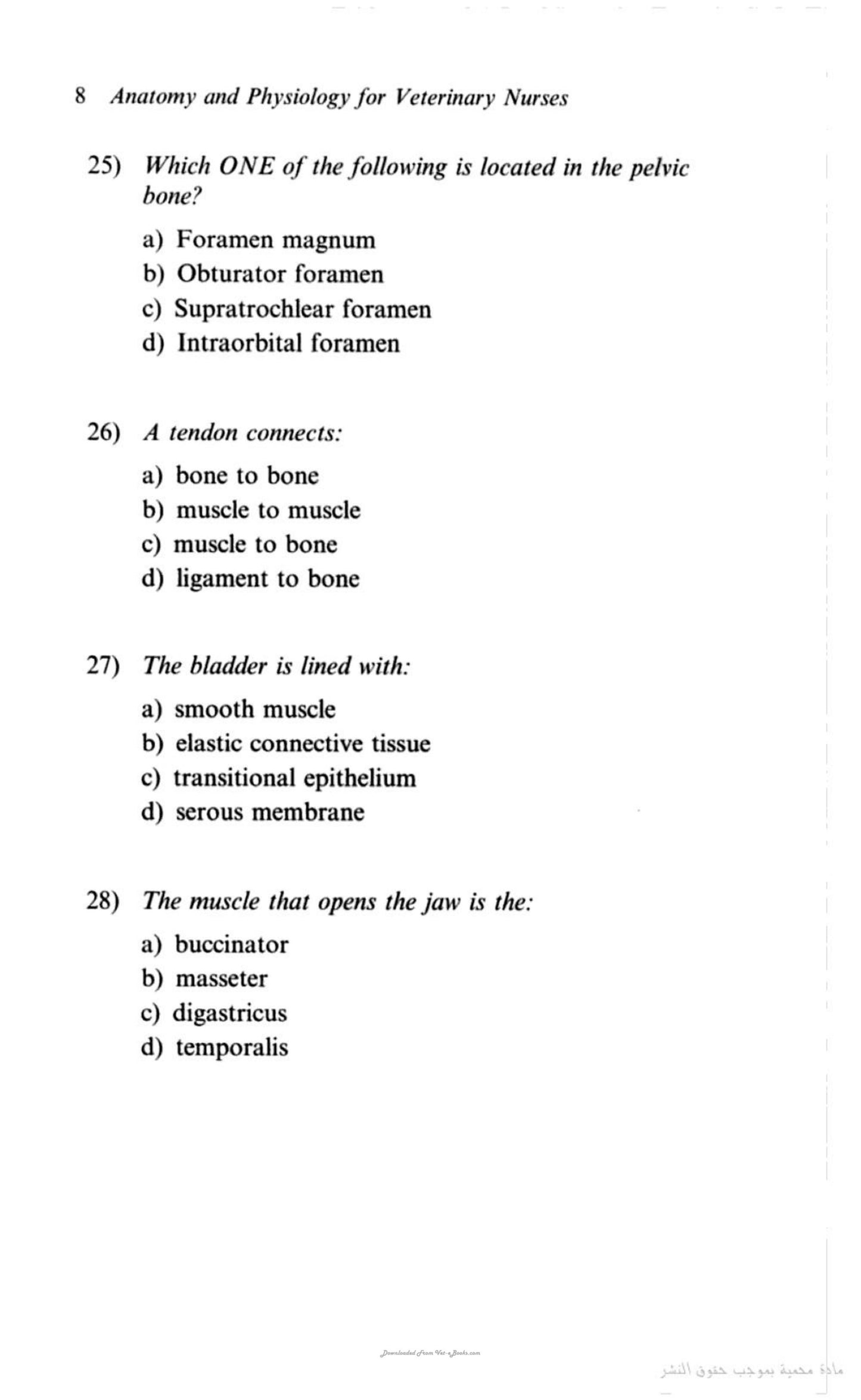 300 Questions And Answers In Anatomy And Physiology For Veterinary Nurses