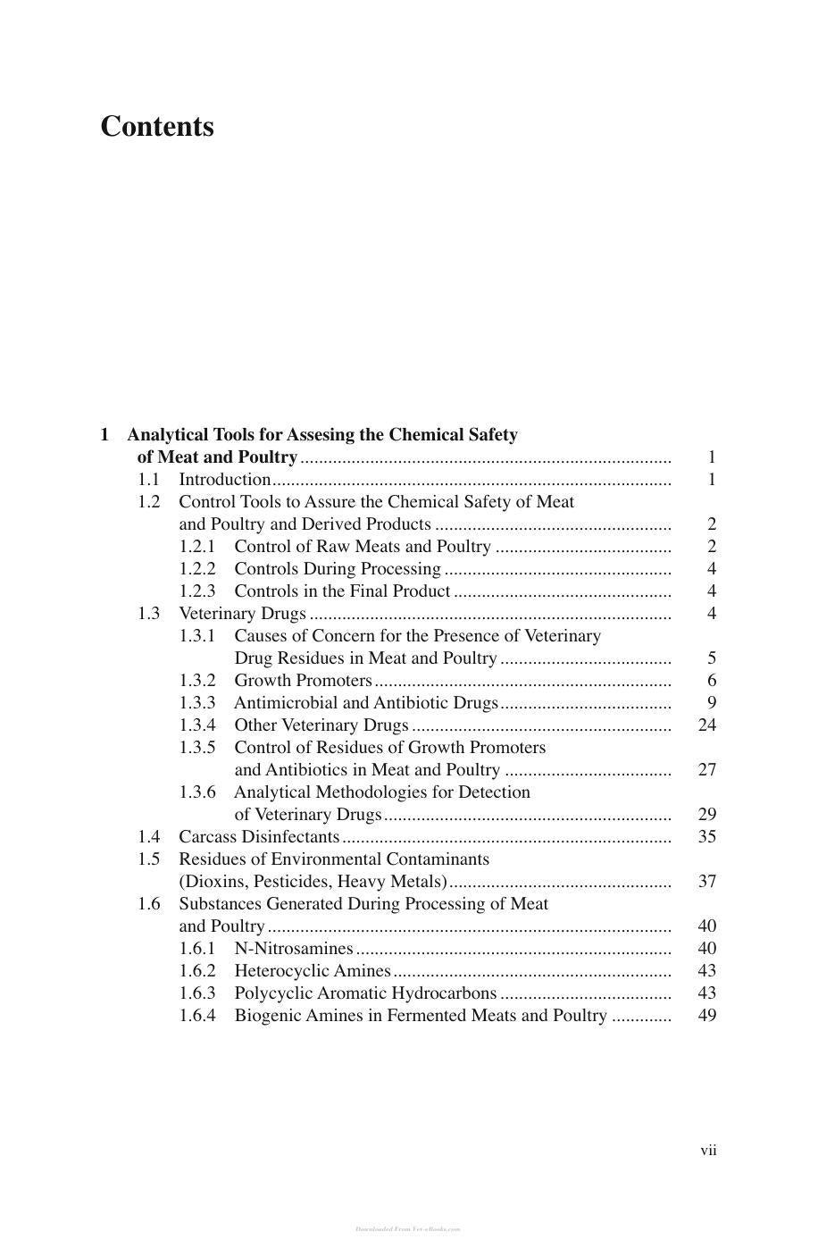Analytical Tools for Assessing the Chemical Safety Meat and Poultry