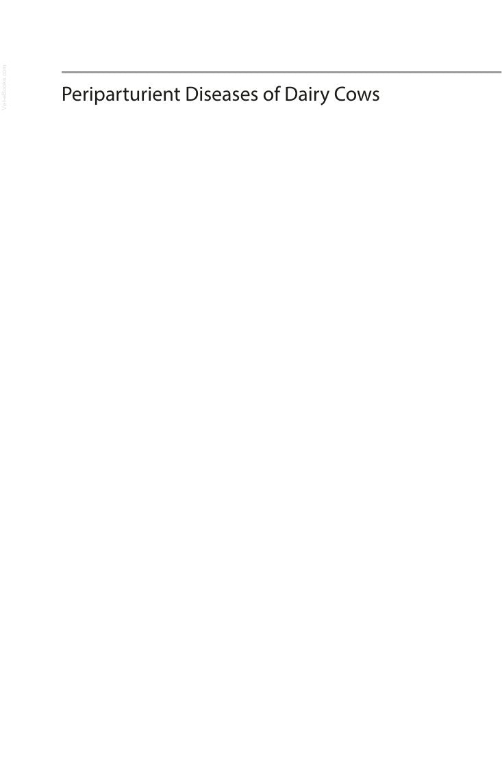 Look Inside sample page 2 - Periparturient Diseases Of Dairy Cows A Systems Biology Approach