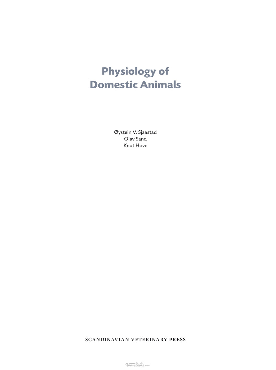 Preview page of Physiology of Domestic Animals 3rd Edition