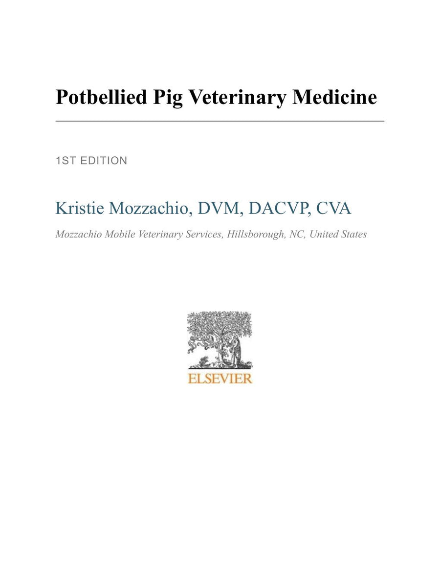 Preview page of Potbellied Pig Veterinary Medicine