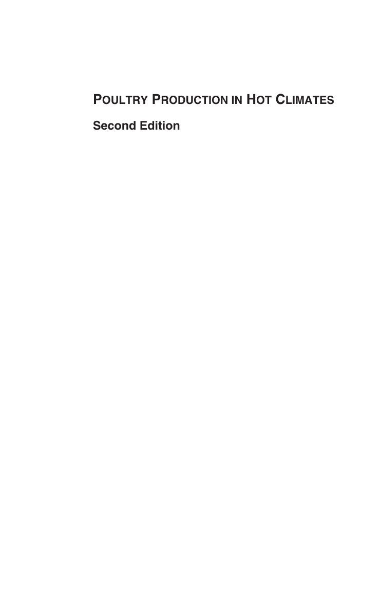 Look Inside sample page 2 - Poultry Production In Hot Climates 2nd Edition