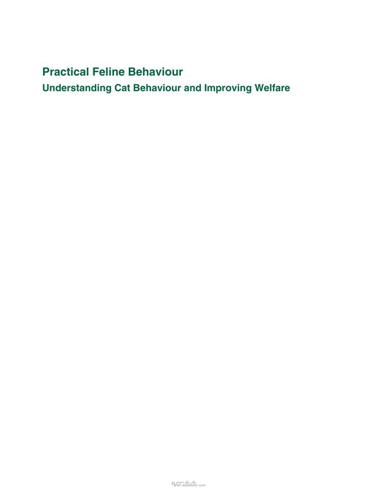 Look Inside sample page 2 - Practical Feline Behaviour Understanding Cat Behaviour And Improving Welfare
