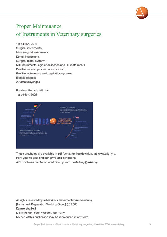 Look Inside sample page 2 - Proper Maintenance Of Instruments In Veterinary Surgeries