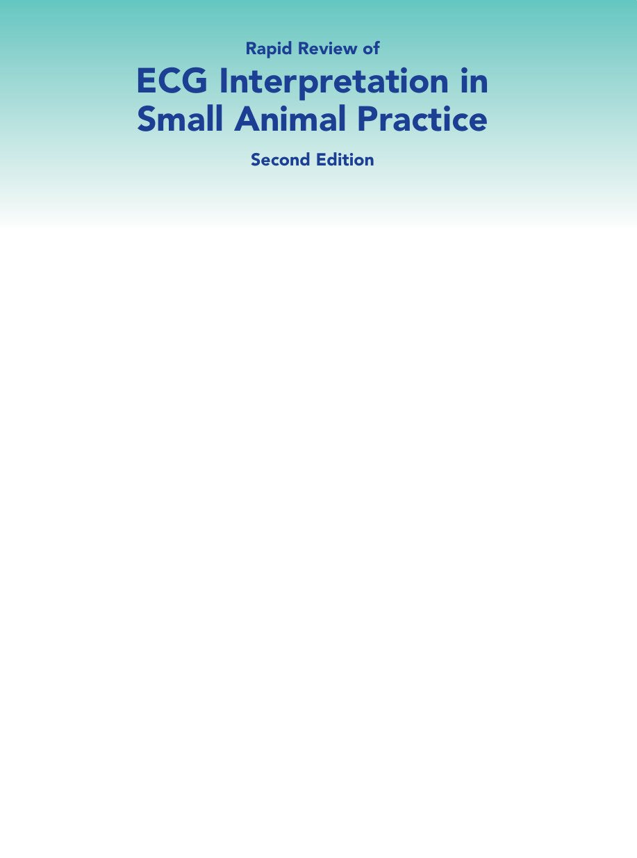 Look Inside page 2 - Rapid Review of ECG Interpretation in Small Animal Practice, 2nd Edition