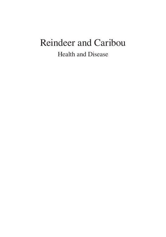Look Inside sample page 2 - Reindeer And Caribou Health And Disease