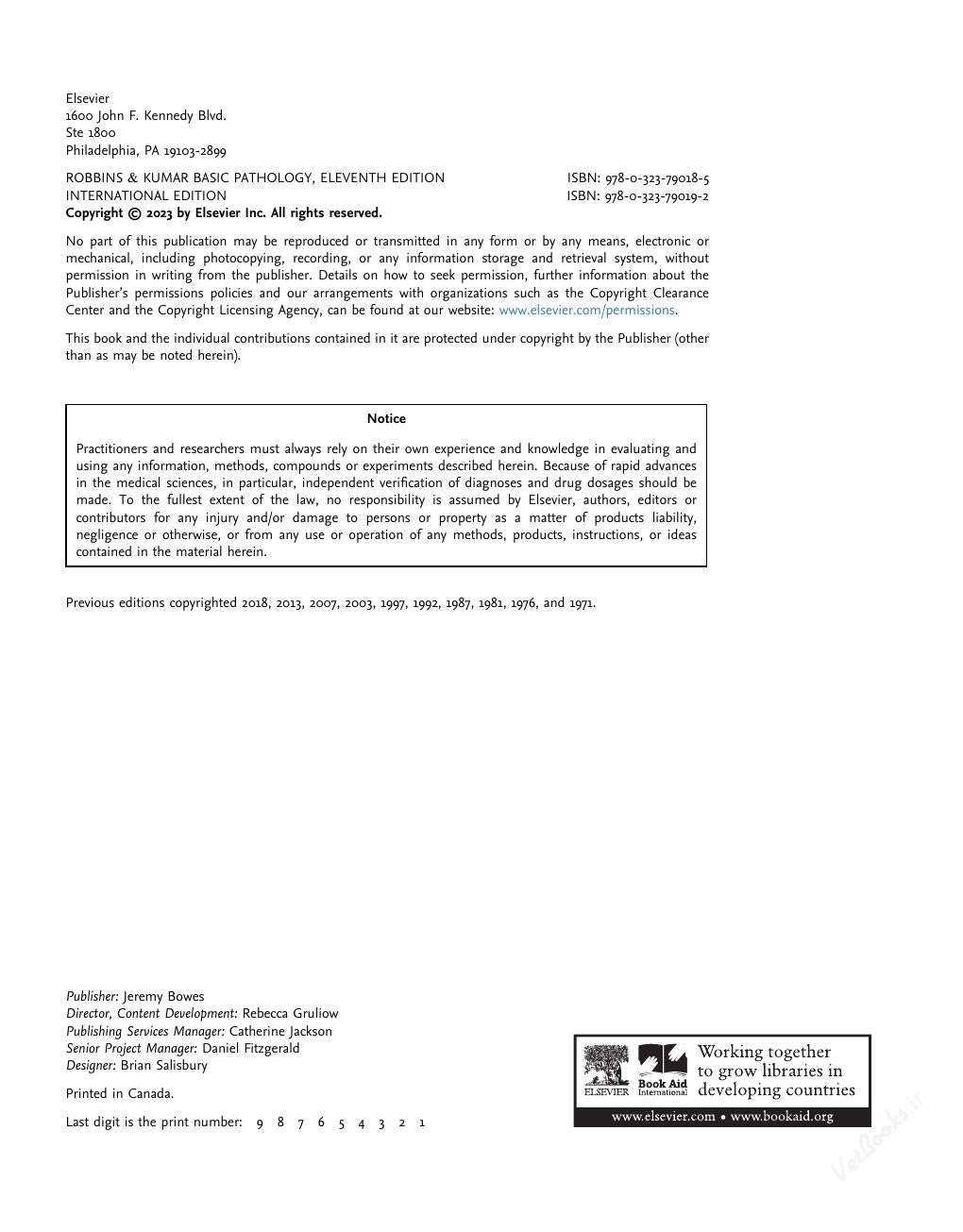 Look Inside page 10 - Robbins & Kumar Basic Pathology 11th Edition