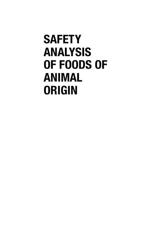 Look Inside sample page 2 - Safety Analysis Of Foods Of Animal Origin
