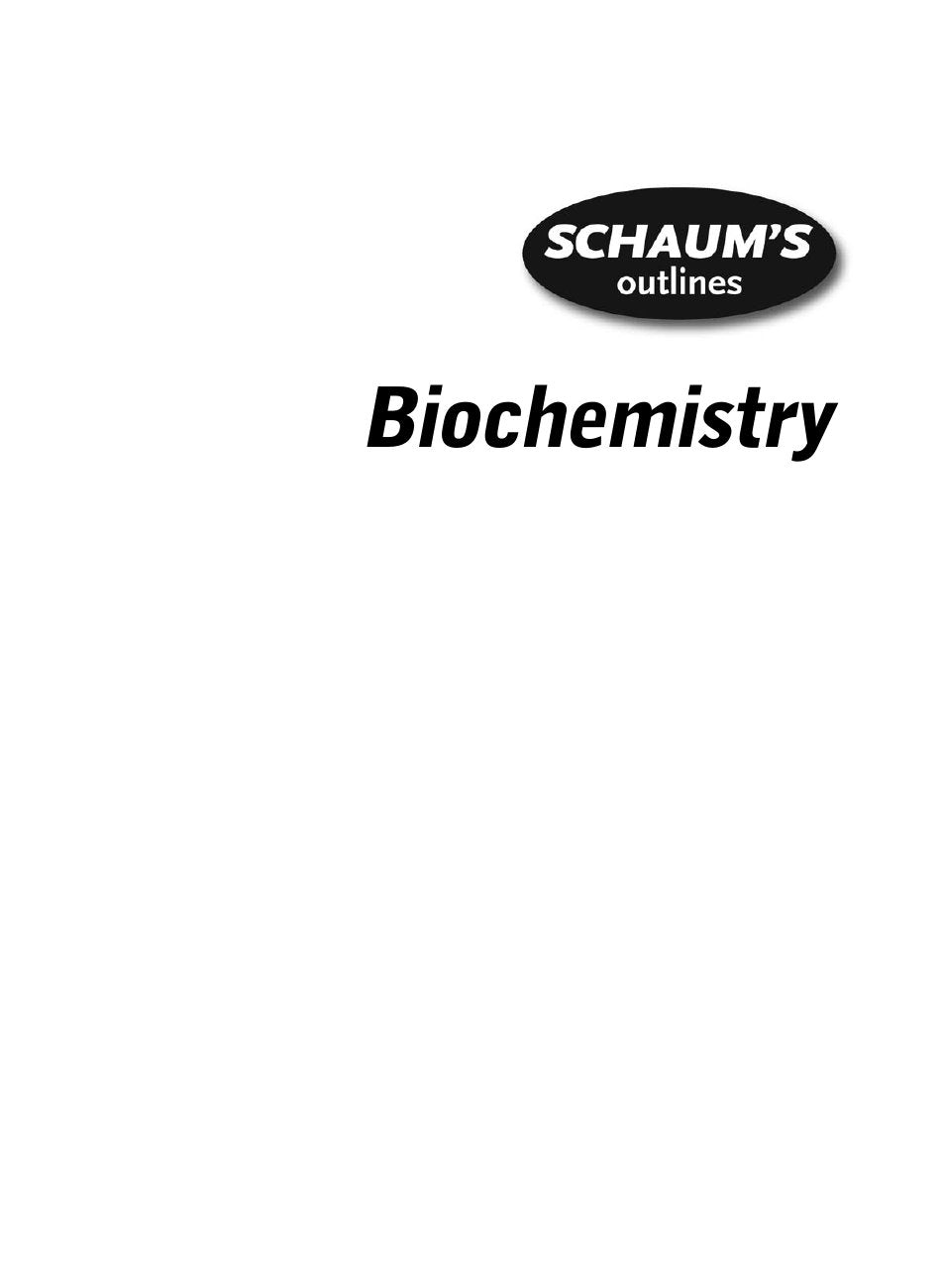 Look Inside sample page 2 - Schaums Outline Of Biochemistry 3Rd Edition