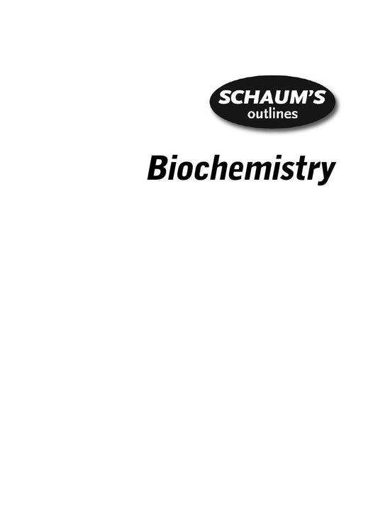 Look Inside sample page 2 - Schaums Outline Of Biochemistry 3Rd Edition