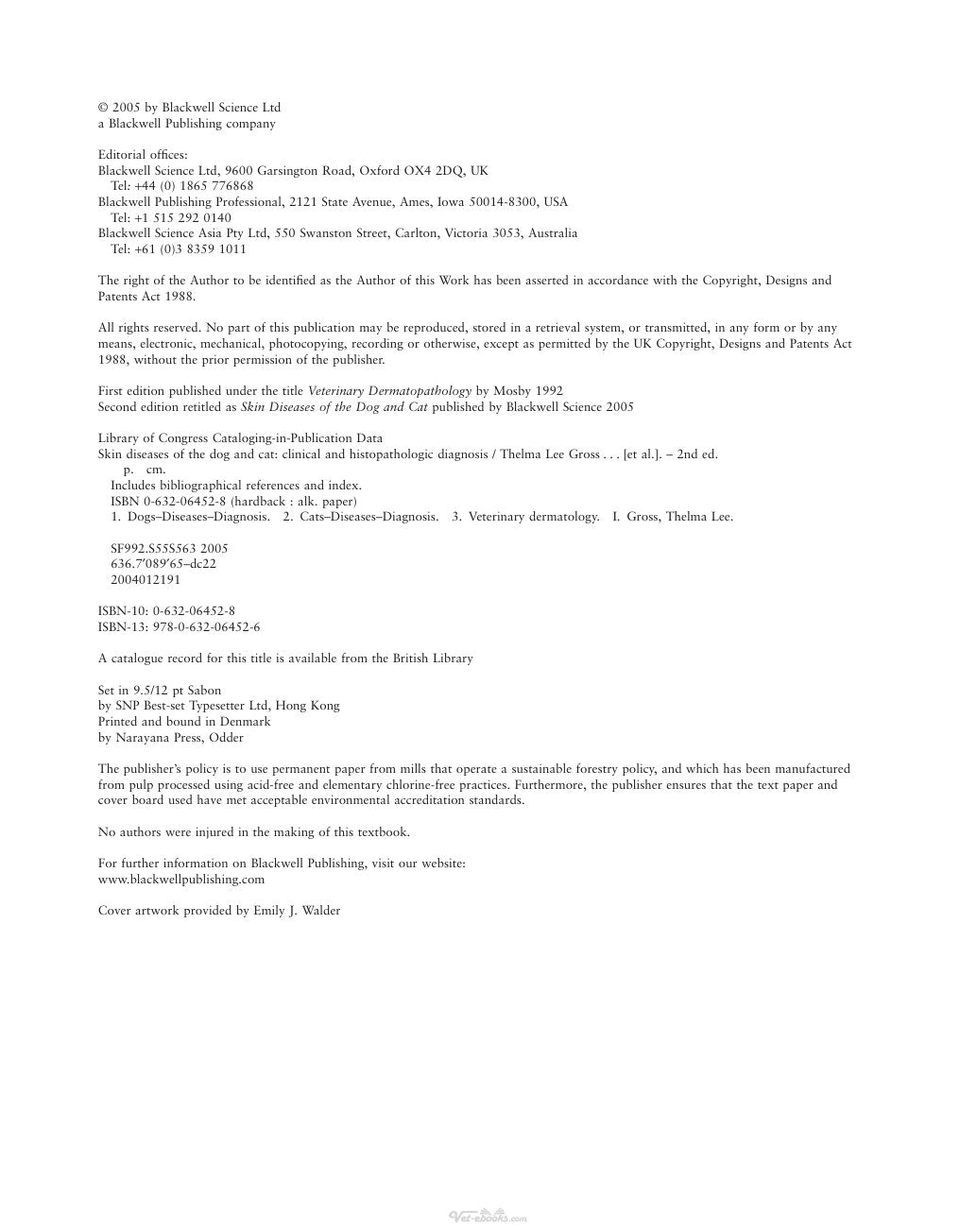 Look Inside sample page 2 - Skin Diseases Of The Dog And Cat Clinical And Histopathologic Diagnosis 2Nd Edition
