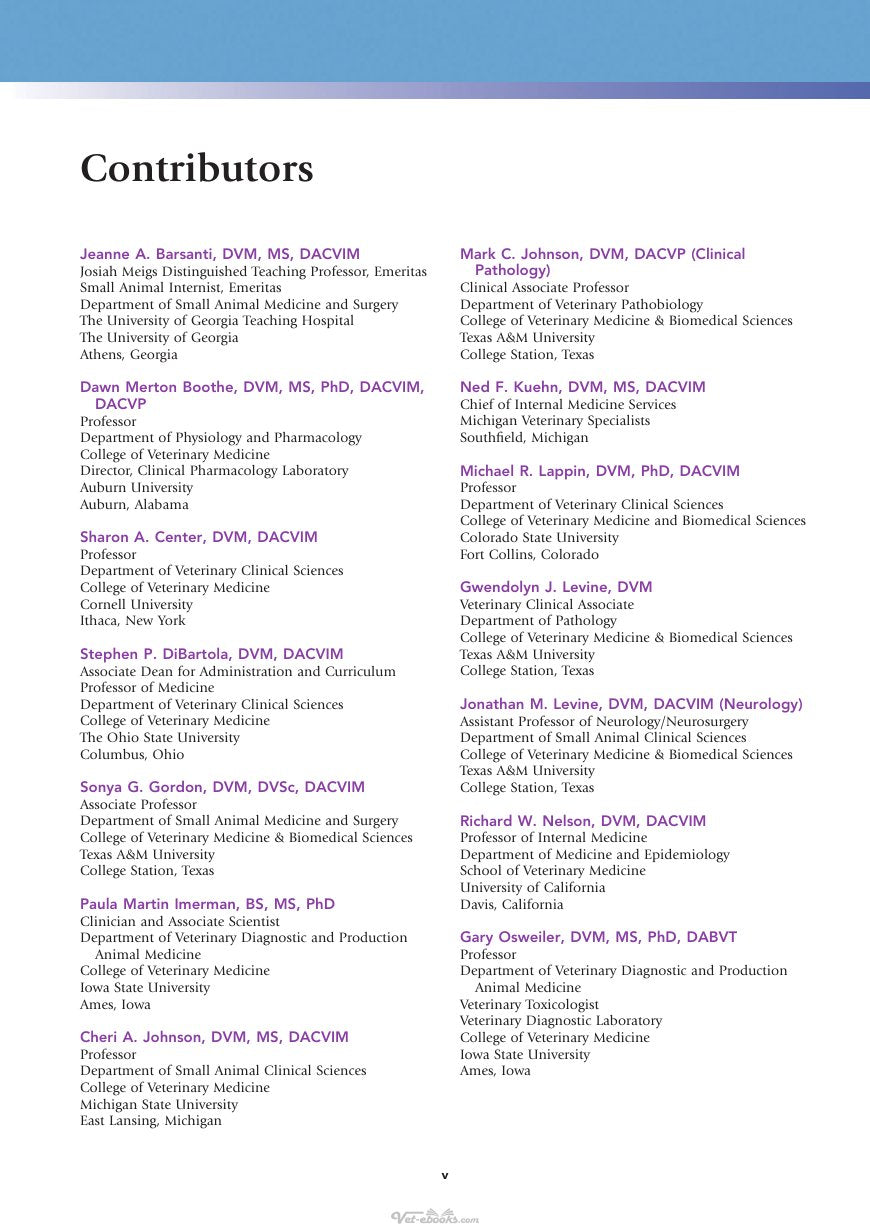 Look Inside page 6 - Small Animal Clinical Diagnosis By Laboratory Methods 5Th Edition