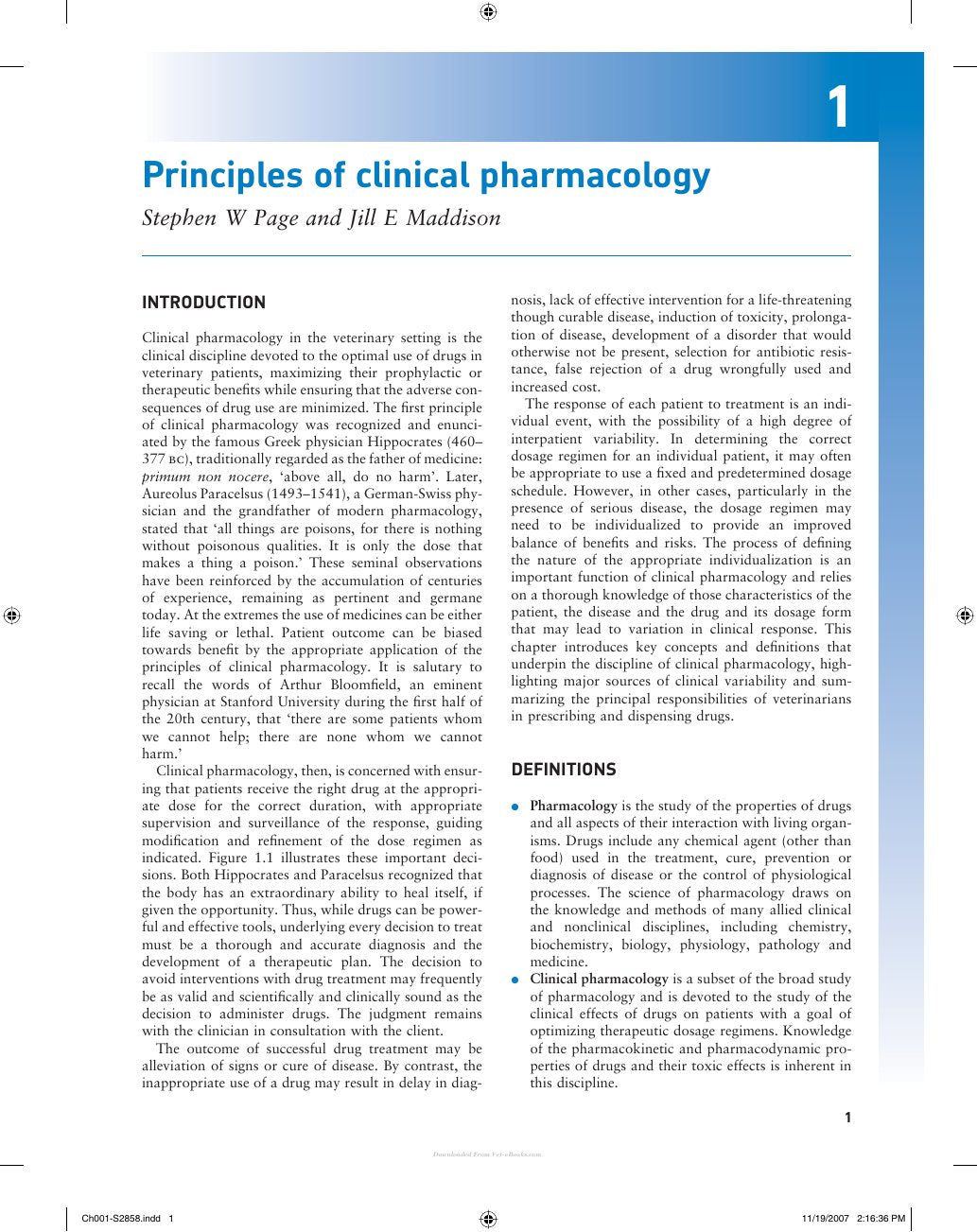 Look Inside page 6 - Small Animal Clinical Pharmacology 2Nd Edition