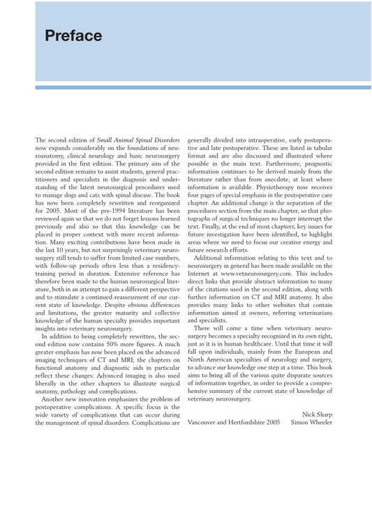 Look Inside page 4 - Small Animal Spinal Disorders Diagnosis And Surgery 2Nd Edition