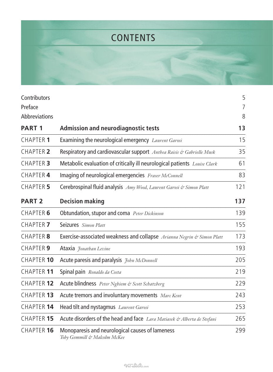 Look Inside page 4 - Small Animals Neurological Emergency