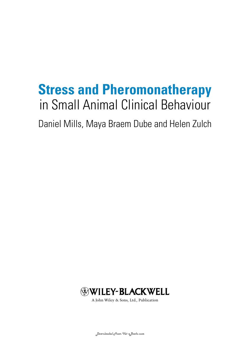 Look Inside sample page 2 - Stress And Pheromonatherapy In Small Animal Clinical Behaviour