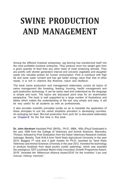 Look Inside sample page 2 - Swine Production And Management