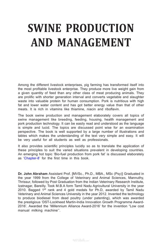 Look Inside sample page 2 - Swine Production And Management