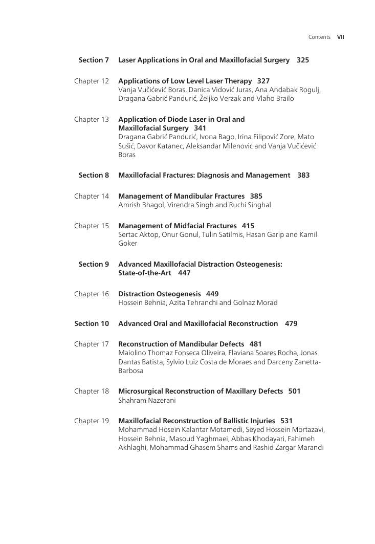 Look Inside page 8 - A Textbook of Advanced Oral and Maxillofacial Surgery