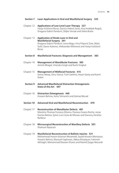 Look Inside page 8 - A Textbook of Advanced Oral and Maxillofacial Surgery