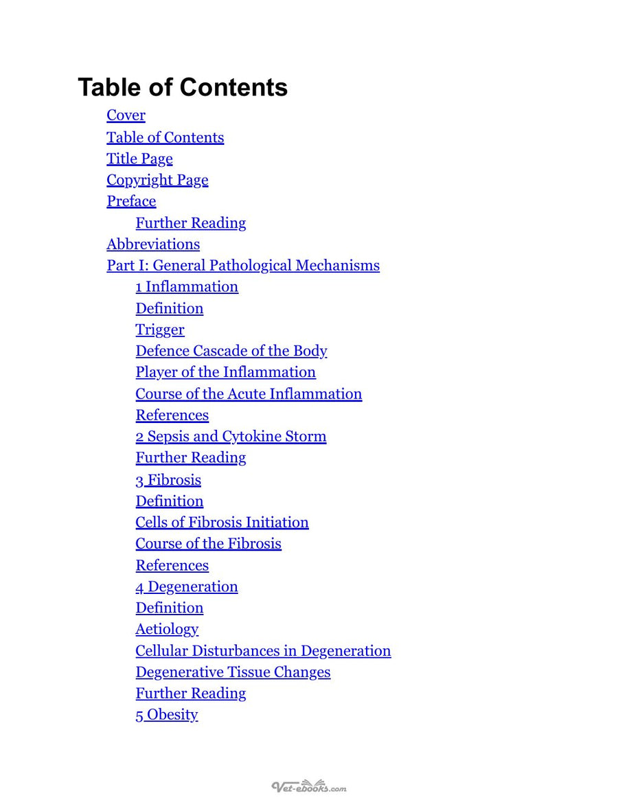 Preview page of Textbook of Small Animal Pathophysiology
